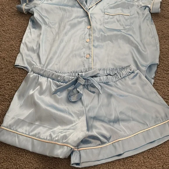 NWOT Never Worn Mentionables Satin Pj Set - Picture 3 of 3